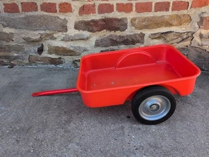 Scale Models Orange Agco Allis Pedal tractor Trailer Cart Wagon - Picture 1 of 3