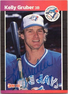 Kelly Gruber Signed 1989 Donruss Toronto Blue Jays #113c Autographed - Image 1 of 2
