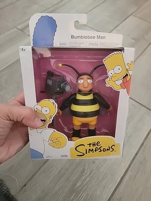 Figura de acción Jakks Pacific Los Simpson HOMBRE ABEJORRO y cámara de video sellada Foto 1 de 4