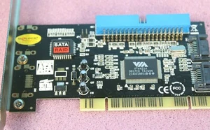DeLock 2x SATA 1 x IDE RAID Adapter PCI Karte Via Controller Card VT6421A+Softw. - Bild 1 von 16