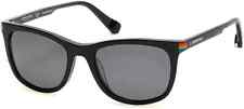 Kenneth Cole New York KC7239 01D Black Polarized Sunglasses Frame 52-18-145