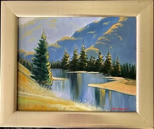 Original Impressionist Landscape Oil Painting Signed Framed - Picture 1 of 6