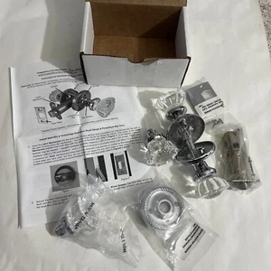 Glass Doorknob Vintage Set of 2 Copper Mountain Hardware Assembled in Michigan - Picture 1 of 9