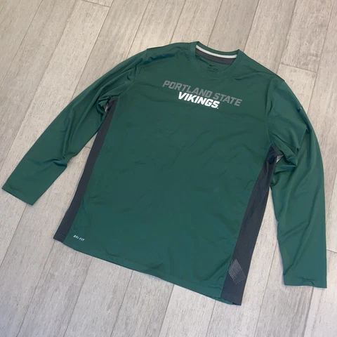 Mens 2XL Portland State Vikings Shirt Football Basketball Gym Nike Dri Fit XXL Cover