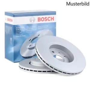 2x Bosch Brake Discs Set Front Ø 10 7/8in for Hyundai Highway Santa Fe Trajet - Picture 1 of 2