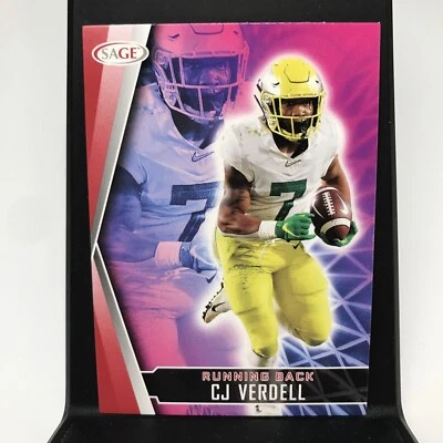 2022 Sage High Series Football Base Red #172 CJ Verdell - Oregon Ducks - Image 1 of 2