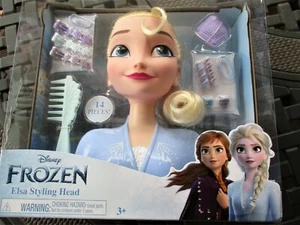 Disney Frozen Elsa Styling Head - 14 Piezas 10" Alto Juguete Nuevo - Imagen 1 de 6