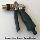 Garden Hose Spray Nozzle - Brass Jet Variable Spray Adjustment - Good Quality