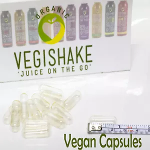 500 Empty Size 0 HPMC Capsules Vegan Halal Kosher High Grade *Multi-Save - Picture 1 of 8