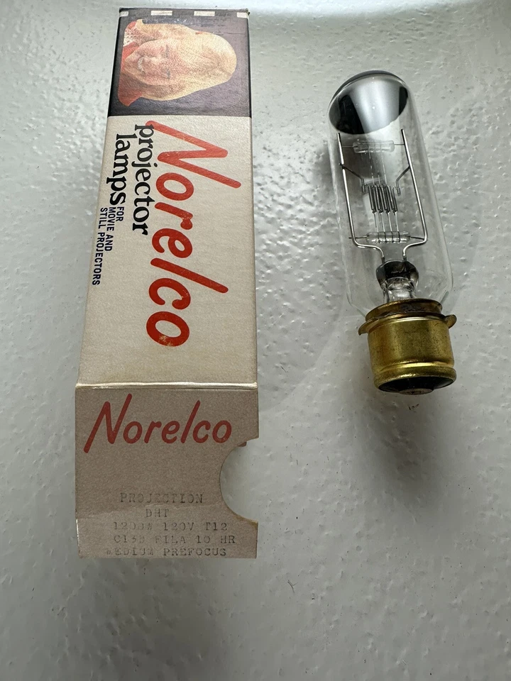 DHT projector lamp projection light bulb 115-120 volt 1200w, Nos Norelco brand - Image 1 of 1