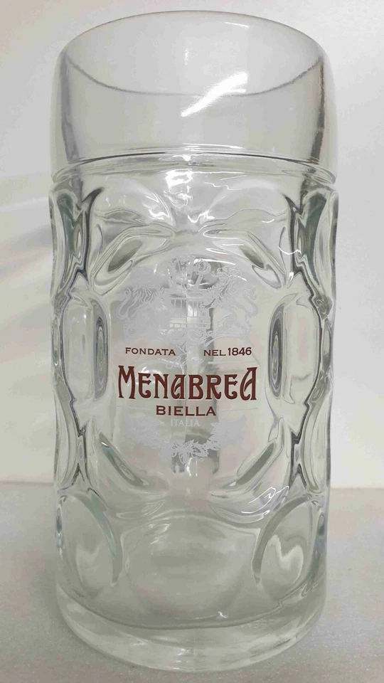 MENABREA BOCCALE BICCHIERE BIRRA 1 LITRO CON MANICO - Immagine 1 di 1