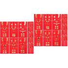 60 Pcs 2023 Red Envelope Packet Envelopes Zodiac Lunar Calendar