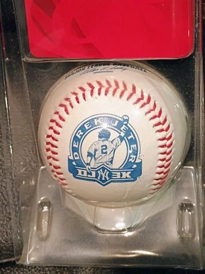 Derek Jeter 3000 Hit logo Ball.  Rawlings Collectible Baseball New York Yankees - Image 1 of 3