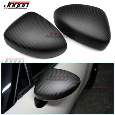 Matte Carbon Rearview Mirror Decor Caps For Mazda MX-5 Miata ND RF Grand Touring - Image 1 of 4