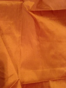 40" x 36" BP75 IRIDESCENT BRIGHT COPPER SILK SHANTUNG FABRIC DRESS HOME - Picture 1 of 3