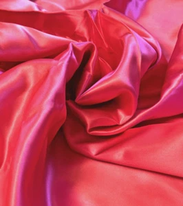 3.75 Yards Satin Magenta Pink Red Shiny Fabric Thin Silky 55" wide Bridal Lining - Picture 1 of 3