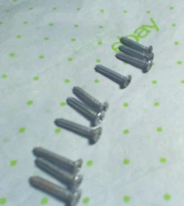 1985 Ford Crown Victoria Eight (8) Chrome Headlight Bezel Screws - Picture 1 of 6