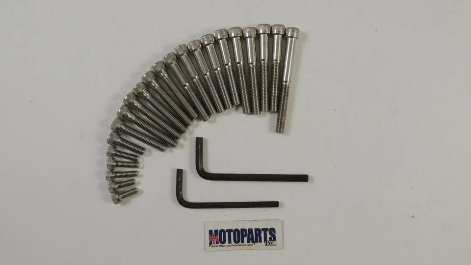 Kit de tornillos Allen pre-1969 BSA B25 B44 (41123/24/SS) Foto 1 de 1