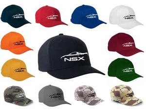 Acura NSX Exotic Car Classic Color Outline Design Hat Cap - Picture 1 of 1