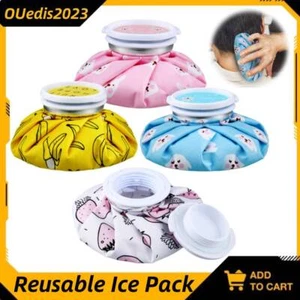 4pcs Reusable Ice Pack Cold and Hot Use Hot Water Bag for Injuries 5.5 Inches - Picture 1 of 6