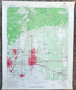 Ontario CA 1954 USGS 15 Minuten topografische Karte 1:62500 San Bernardino Co. Topo - Bild 1 von 3