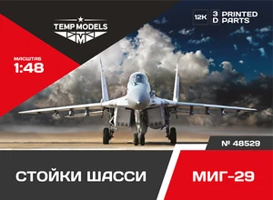 ENGRANAJES DE ATERRIZAJE MIKOYAN MiG-29 1/48 MODELOS TEMP 12K 3D impreso escala piezas 48529 - Imagen 1 de 8