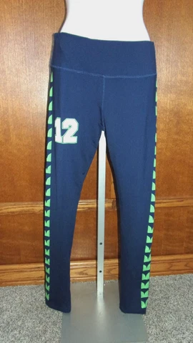Women's Yoga Pants NFL Seattle Seahawks - 12th Fan by G Wear, size Medium Cover