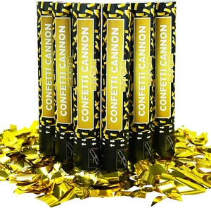 Konfettikanone Gold Party Poppers - 6er Pack 12 Zoll Konfetti Poppers für Hochzeit - Bild 1 von 12