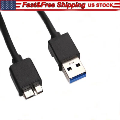 Micro USB 3.0 Cable High Speed Data SYNC For HDD External Hard Drive - Image 1 of 4