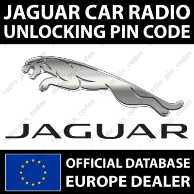 JAGUAR RADIO PIN CODE CD CASSETTE XF XJ XJ S XK XKR S-TYPE X-TYPE JA & M SERIES - Bild 1 von 4