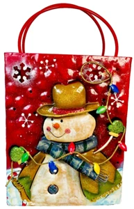 Metal Snowman Votive Candle Decor - Picture 1 of 5