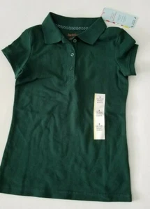 Girls Cat & Jack Brand Green Short Sleeve Polo School Uniform Size S 6/6X - Picture 1 of 3