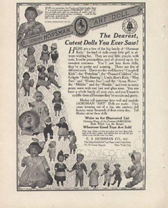 Horsman Dolls Toys 1917 AD Antique Childrens Toy Dolly Advertisement