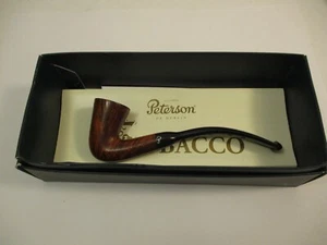 Unsmoked Peterson Smoking Pipe Calabash Smooth Fishtail Dublin Ireland w/ Box - Picture 1 of 9