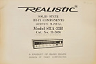 Realistic/Radio Shack Model STA-35B / 31-2020  Stereo Receiver Operating Manual