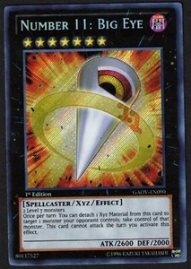 Yugioh Número 11: Big Eye GAOV-EN090 Secreto Raro 1ª Edición - LP - Imagen 1 de 2