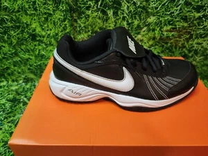 Women's Nike Air Diamond Trainer Black/White-Metallic Silver Size 4.5 - Picture 1 of 7
