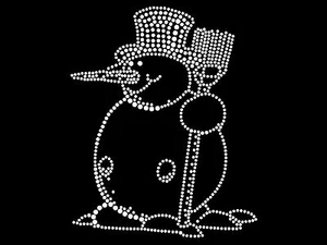 Diamonte Hotfix Invierno Transferencia Estrás Motivo "Pingüino Muñeco de Nieve" - Imagen 1 de 1