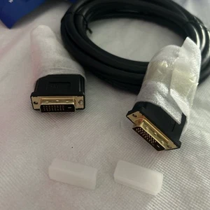 DVI-D to DVI-D Cable 5FT Male Adapter Gold Plated Dual Link 24+1 - Picture 1 of 5