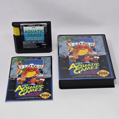 Aquatic Games Starring James Pond (Sega Genesis) COMPLETO Y PROBADO EN CAJA Foto 1 de 2