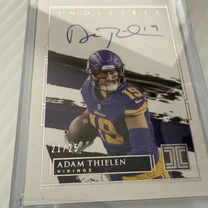 2021 Impeccable Football Indillibill Adam Thielen Autograph /25 #II-AT - Bild 1 von 3