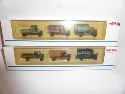 2x Märklin 1899 Post Oldtimer LKW und 1894 LKW neu, 6 Stück  in OVP - Bild 1 von 2