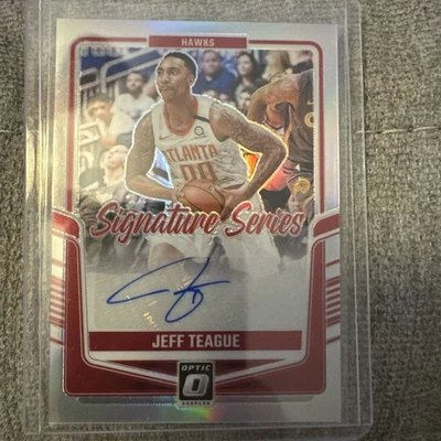 2024-25 Donruss Optic Jeff Teague Signature Series Holo Auto #SS-TEA Hawks - Image 1 of 4