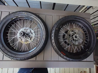 New Solar E-Clipse  2.0 Ebike Bike Electric Supermoto Wheel Set Front Rear - Image 1 of 4