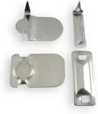 Juego de 4 cierres de gancho y ojo sin coser sujetadores de ropa cintura gancho y barra Clo Foto 1 de 4