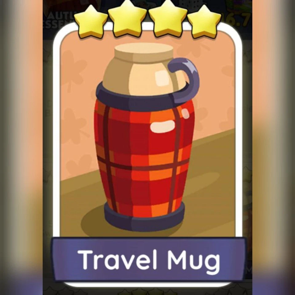 1 x Travel Mug sticker (⭐⭐⭐⭐) set 15 - Mono_poly_ Go sticker (Fast sending) - Image 1 of 1