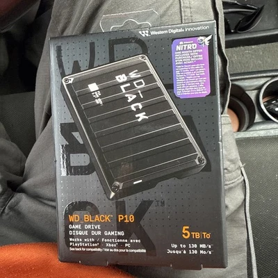WD_BLACK 5TB P10 Game Drive Portable Hard Drive For PS4 PS5 And XBOX - Image 1 of 2