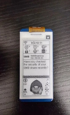 Herramienta de seguridad de red Bjorn CyberViking Pwnagotchi Raspberry Pi Zero 2W Foto 1 de 2