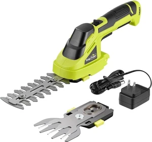 SnapFresh Cordless Grass Shear Bush Trimmer, 2 in 1 Handheld Hedge Trimmer, 7.2V - Picture 1 of 9