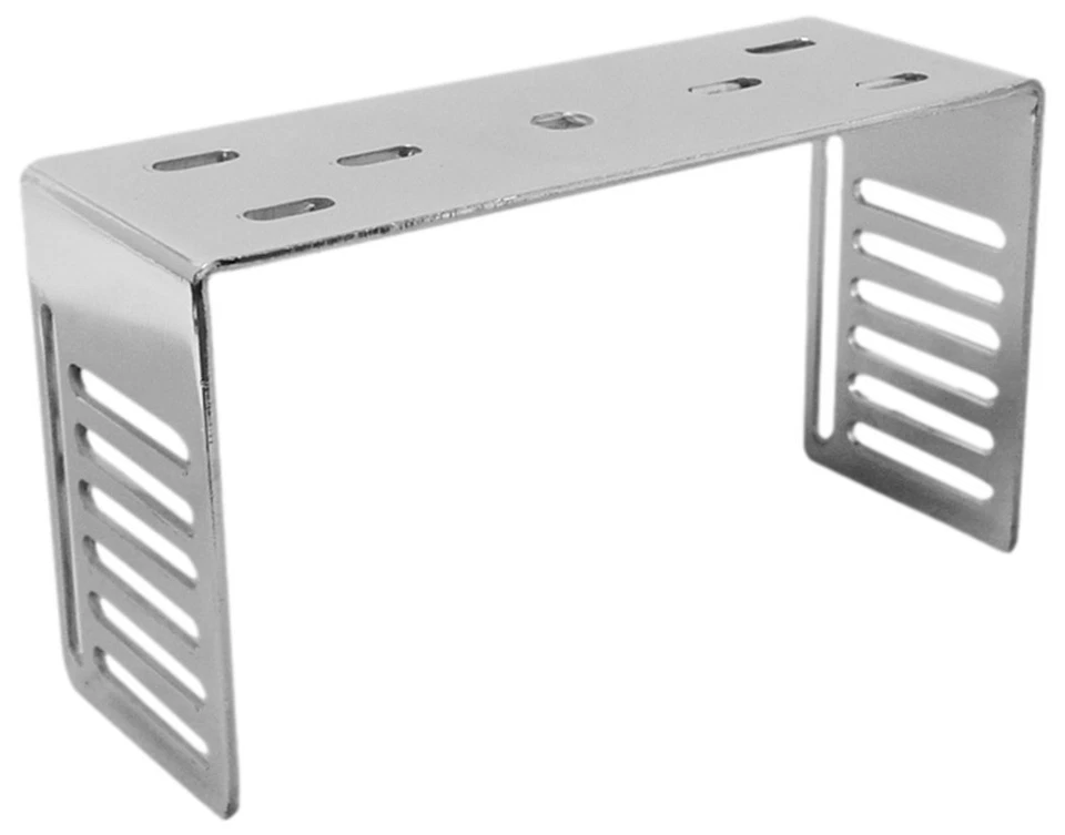 Workman DXX-C Heavy Duty CB Radio 4.5" Tall Bracket DX / Cobra 148 Radios-Chrome - Image 1 of 1